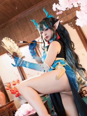 [阿呀被发现了Aya&小和甜酒] 年夕旗袍双人御守_063