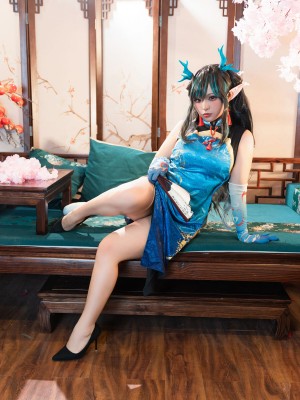 [阿呀被发现了Aya&小和甜酒] 年夕旗袍双人御守_053