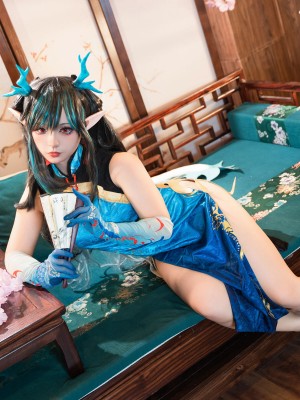 [阿呀被发现了Aya&小和甜酒] 年夕旗袍双人御守_056