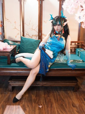 [阿呀被发现了Aya&小和甜酒] 年夕旗袍双人御守_052