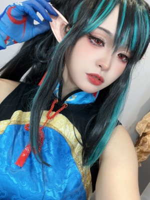 [阿呀被发现了Aya&小和甜酒] 年夕旗袍双人御守_145