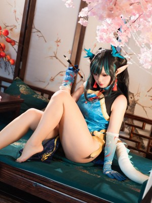 [阿呀被发现了Aya&小和甜酒] 年夕旗袍双人御守_075