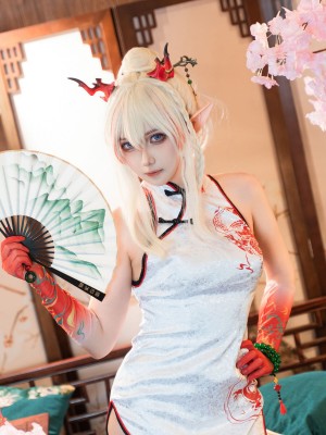 [阿呀被发现了Aya&小和甜酒] 年夕旗袍双人御守_016