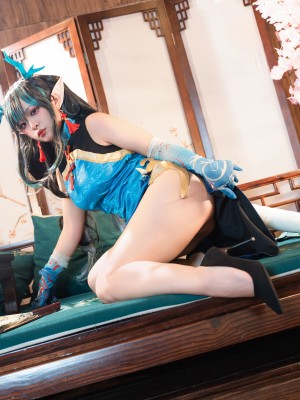 [阿呀被发现了Aya&小和甜酒] 年夕旗袍双人御守_070