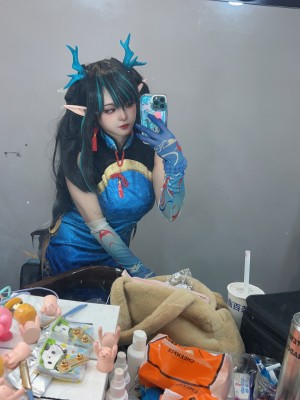 [阿呀被发现了Aya&小和甜酒] 年夕旗袍双人御守_143