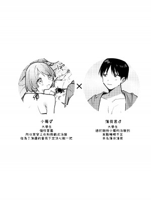 [溶けたアイスのふたの裏 (桜庭六輔)] ふたなり彼女の水着に困らされる回｜扶他女友的泳裝讓我很困擾之篇 [漢化組漢化組] [DL版]_04