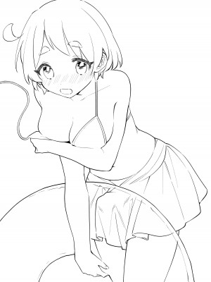 [溶けたアイスのふたの裏 (桜庭六輔)] ふたなり彼女の水着に困らされる回｜扶他女友的泳裝讓我很困擾之篇 [漢化組漢化組] [DL版]_03