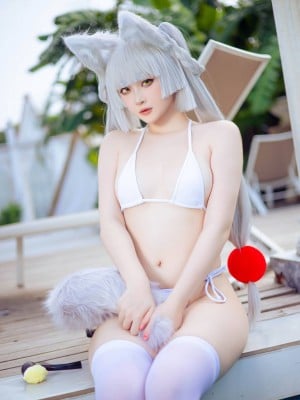 屿鱼 Patreon 朝凪泳装_09