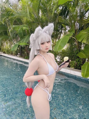 屿鱼 Patreon 朝凪泳装_14