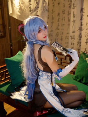 屑雪雪鸭 - 甘雨青花瓷旗袍[50P-199MB]_32