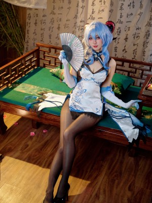 屑雪雪鸭 - 甘雨青花瓷旗袍[50P-199MB]_08