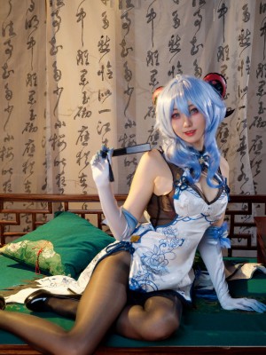 屑雪雪鸭 - 甘雨青花瓷旗袍[50P-199MB]_11