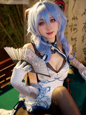 屑雪雪鸭 - 甘雨青花瓷旗袍[50P-199MB]_09