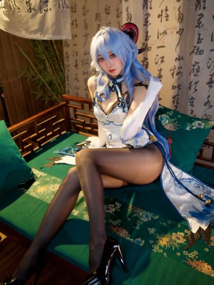 屑雪雪鸭 - 甘雨青花瓷旗袍[50P-199MB]_30