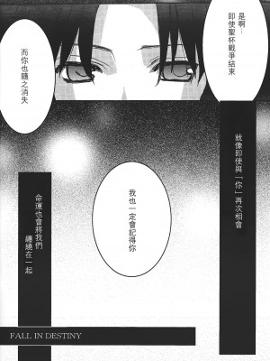 (Cレヴォ36) [LAST EDEN (天音真理)] FALL IN DESTINY (Fate／stay night) [中国翻訳]_29