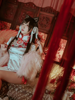二佐Nisa 碧蓝航线 爱宕旗袍_13