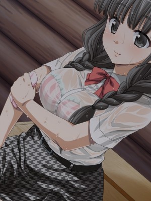 (同人CG集) [マンチン堂 (まる。)] ブラ透け女子学生と嵐の夜に…_086_008