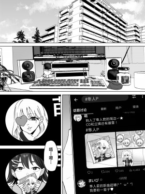 [常夜灯] 押しに弱いKカップオタク女子とオフパコ連続絶頂 [中国翻訳]_02