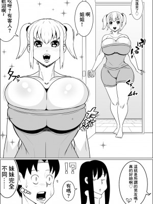 [ネコロンドル_時計] 貧乳彼女の爆乳妹に興奮して僕は…… [中国翻訳]_04