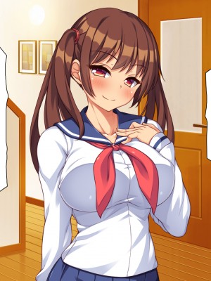 (同人CG集) [汁っけの多い柘榴] クソ生意気な妹達に催眠アプリを使ったら妊娠競争が始まった!_CG_07_28