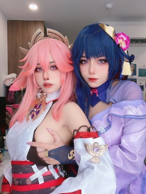 Byoru - Yae Miko x Raiden Shogun【Genshin Impact】_066