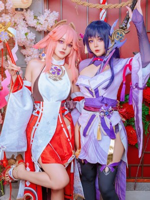 Byoru - Yae Miko x Raiden Shogun【Genshin Impact】_018