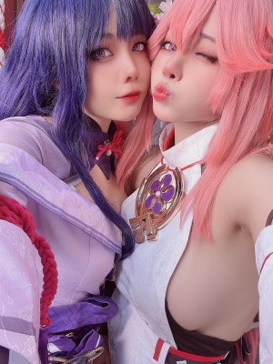 Byoru - Yae Miko x Raiden Shogun【Genshin Impact】_080