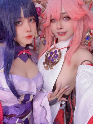Byoru - Yae Miko x Raiden Shogun【Genshin Impact】_082