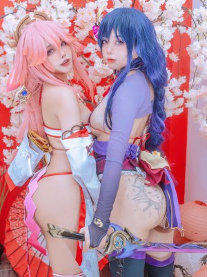 Byoru - Yae Miko x Raiden Shogun【Genshin Impact】_052