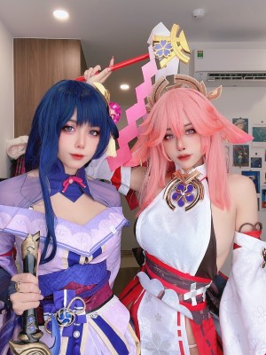 Byoru - Yae Miko x Raiden Shogun【Genshin Impact】_063