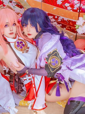 Byoru - Yae Miko x Raiden Shogun【Genshin Impact】_012