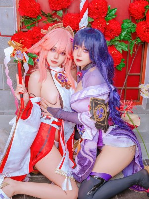 Byoru - Yae Miko x Raiden Shogun【Genshin Impact】_020