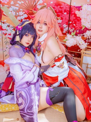 Byoru - Yae Miko x Raiden Shogun【Genshin Impact】_015