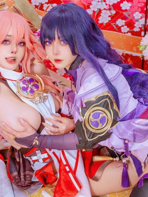 Byoru - Yae Miko x Raiden Shogun【Genshin Impact】_013