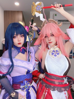 Byoru - Yae Miko x Raiden Shogun【Genshin Impact】_064