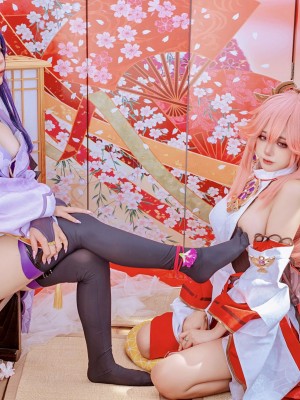 Byoru - Yae Miko x Raiden Shogun【Genshin Impact】_017