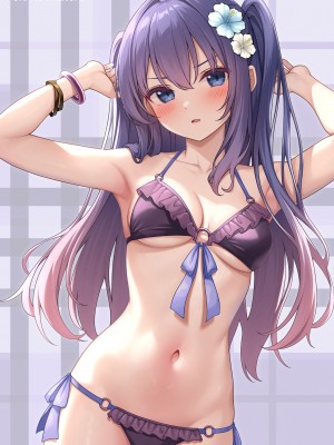 (C104)[モノ手紙 (かるたも)] えっちなおなかかんさつ。おなか×水着 2 [DL版]_16