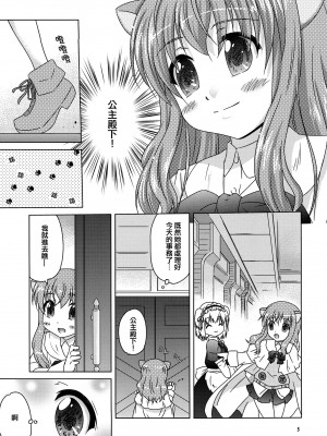 [倒在麦田吧汉化] (C80) [しんぷるくらす (しのづき巧)] リコと姫様 (DOG DAYS)_04