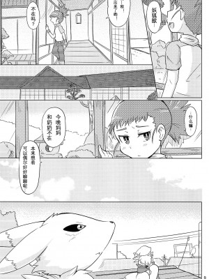 [猫环汉化] (関西!けもケット4) [38 (トラ猫)] DOUBLE SLASH!! | 双重抽換 (デジモンテイマーズ)_09