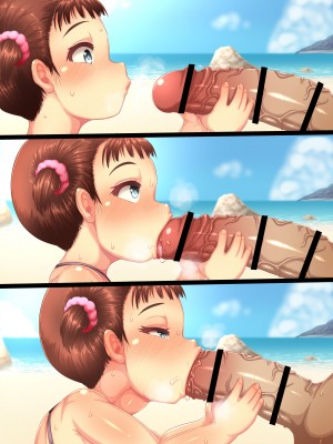 (C104) [エジプトそば屋 (タイコウ)] ちびっこビーチえっち!～日焼けガキビッチとぺど妹ちゃん (オリジナル) [DL版] [海虎战神汉化组汉化]_43