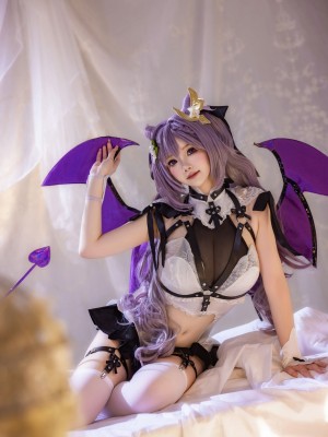 雪晴Astra - 刻晴恶魔拘束睡衣_14