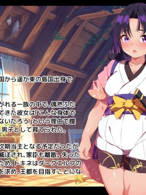 [朝風の雫 (朝風あびす)] 巨大なふたなりダークエルフお姉さんは好きですか？～亡国のディックガールちゃんの子作り修行～_010