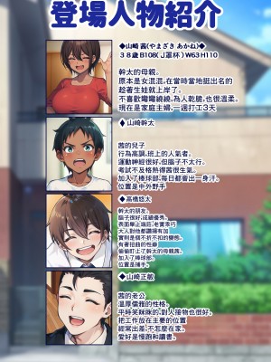 [領空侵犯 (かつよし)] 28日後に俺の母ちゃんが友達の専用オナホールになる話｜28日後我的媽媽成為朋友的專用飛機杯的故事 [中国翻訳]_03