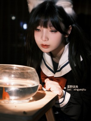 [星野柒兔] 放学后抓鱼的女孩_039