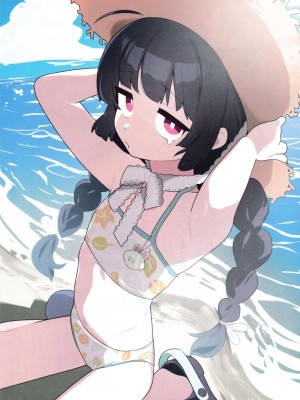 (C104) [ふつうのタピオカやさん (ふたつのピーナツ)] ミユ、それ女児の水着では？ (ブルーアーカイブ)｜美游、你穿的是儿童泳装吗？ [白杨汉化组]_02