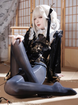 封疆疆v NIKKE 白兔布兰儿 和服_33