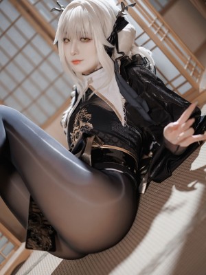 封疆疆v NIKKE 白兔布兰儿 和服_26