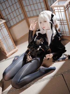 封疆疆v NIKKE 白兔布兰儿 和服_30