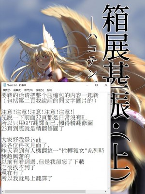 [星霜待機 (新川豊一)] 04箱展甚振-ハコテンジン上(IVAB個人GPT偽精翻潤色漢化)_02