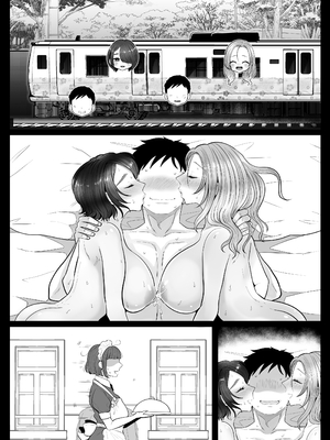 [鼠の母 (鼠のぼ)] 地味妻さんとギャル妻さん、人妻鉄道昇り行（イ）き [DL版] [Don't Trust and Support Irodori Comics !]_150